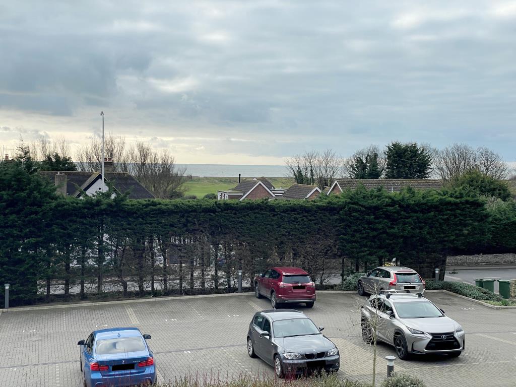 Lot: 16 - TWO-BEDROOM APARTMENT IN MODERN BLOCK WITH SEA VIEWS - View from balcony of living room